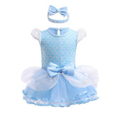 Baby Girls Disney Frozen Elsa Costume Tutu +Headband,  Colour - Elsa C.